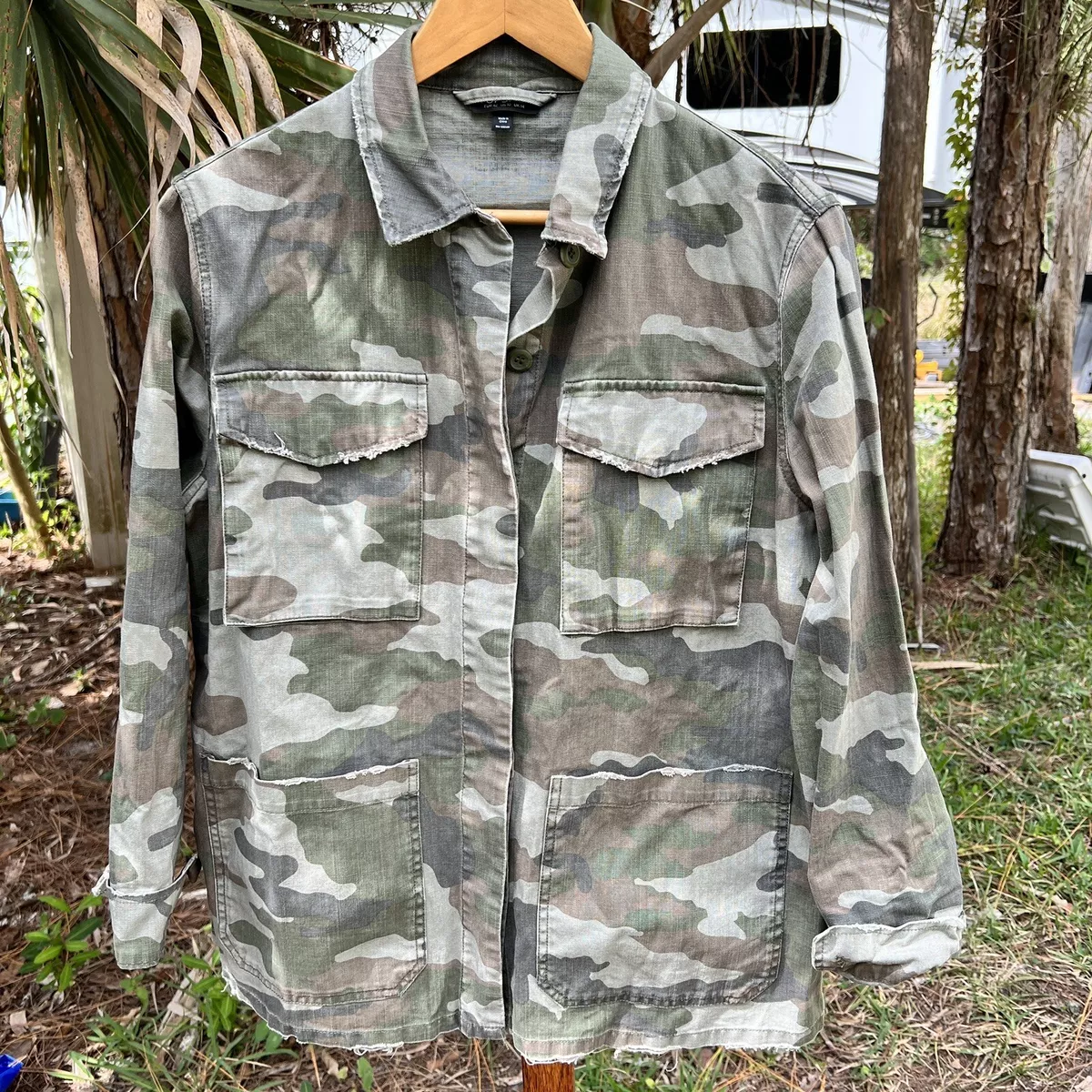 Distressed military jacket 2025