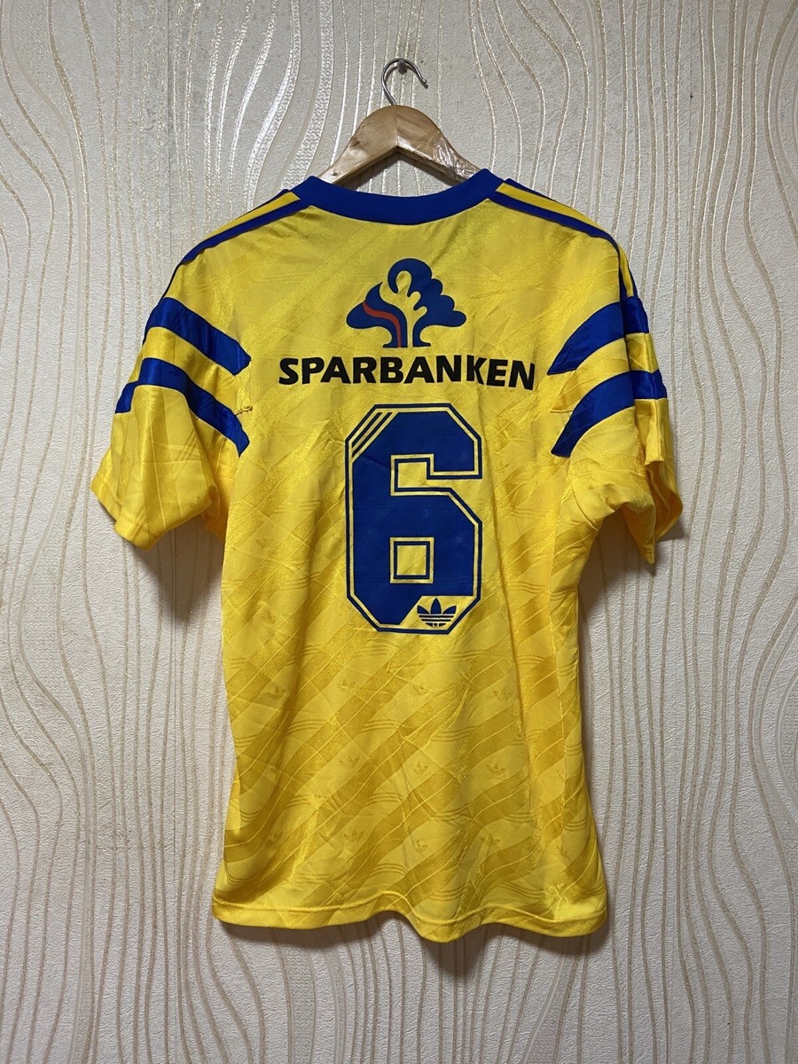 SWEDEN 1990 1991 HOME FOOTBALL SHIRT SOCCER JERSEY ADIDAS SWEDEN 1990 1991 HOME FOOTBALL SHIRT SOCCER JERSEY ADIDAS