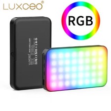 LUXCEO V10 RGB Video Light Mini LED Camera Lamp Rechargable Dimmable Panel Light