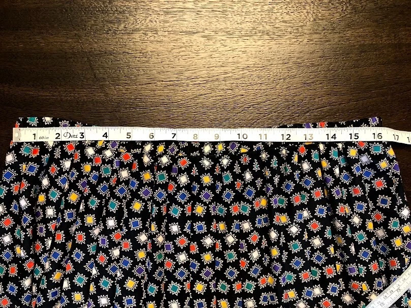 Falda midi plisada vintage Leslie Fay para mujer negra con estampado geométrico múltiple talla 12 Foto 4 de 4