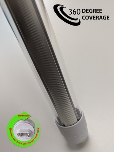 R17D HO LED Fluorescent Replacement Double Sided 360 Coverage Tube Lights Signs - Picture 2 of 9