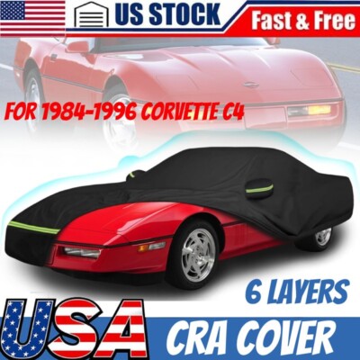 Corvette C4 Waterproof & Breathable Car Cover For Chevy Corvette 1984-1990 - Custom Fit Gray Cover Gray Polypropylene Car Cover - Foto 3