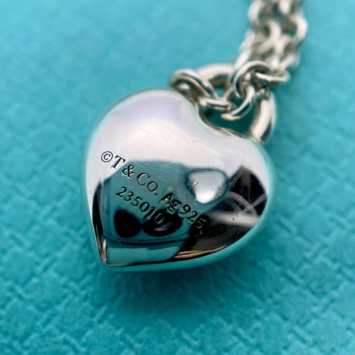 【激レア】Old Tiffany heart necklace Auth Tiffany & Co RARE Silver Crystal Heart Pendant Necklace