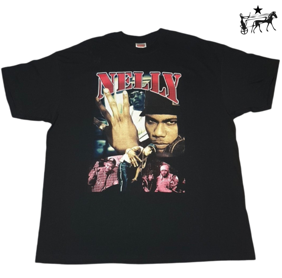 Nelly Vintage 2000 Ride Wit Me Promo T Shirt Y2K Rap Tee Hip