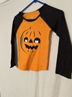 Girls NWT KOHLS Halloween Family Fun Long Sleeve Size (S 6-6X) Pumpkin Face — photo 3
