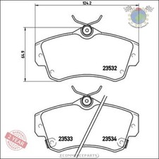 Kit Bremsbeläge Brembo Vorderachse für CHRYSLER PT CRUISER D