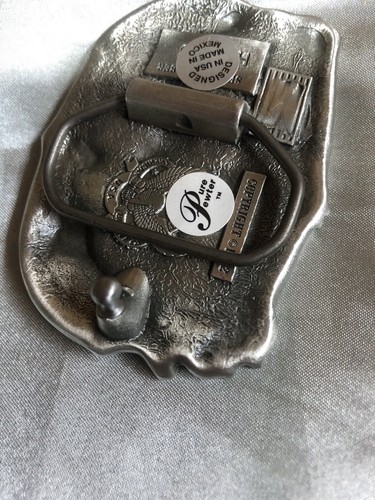 VINTAGE 1982 **BLUEGRASS MUSIC USA** Pure Pewter Made In Mexico BELT BUCKLE New - Picture 10 of 10