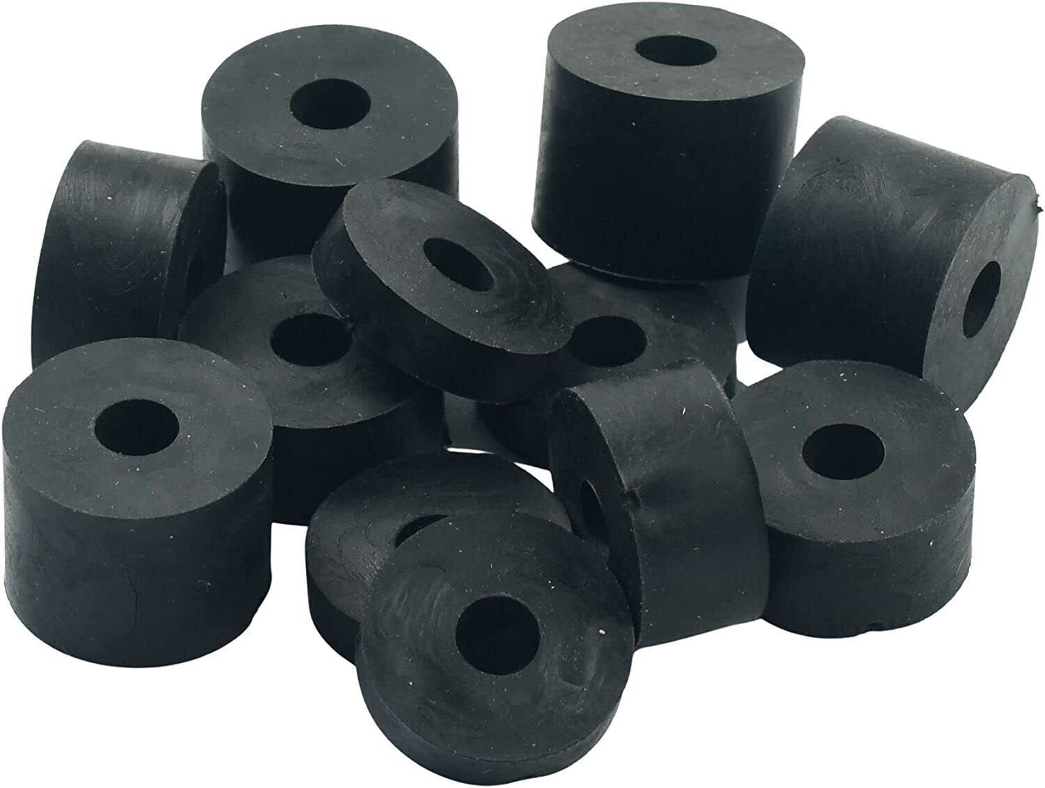 6mm M6 Med Soft Rubber Spacers Standoff Washers Shore A 55 12 Pack 4 x