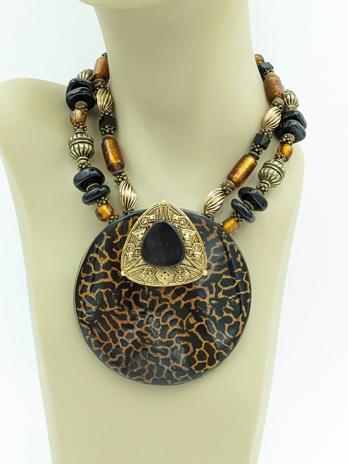 ANTHONY ALEXANDER Double Stranded Statement Neckl… - image 1