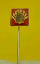 SHELL - fuel, gas, oil, vintage pin, badge, lapel !