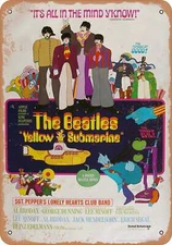 METAL SIGN - Yellow Submarine (1968) - Vintage Look