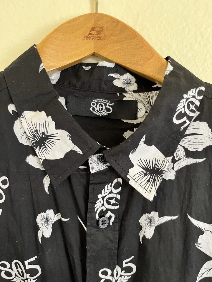 805 Firestone Walker Hawaiian Button Up Men’s XL Shirt - Image 2 of 4