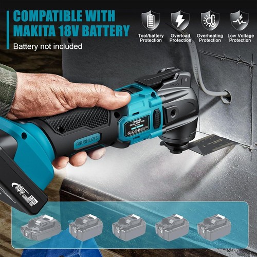 Cordless Oscillating Tool for Makita 18V Battery, 6 Variable Speed - Picture 2 of 7