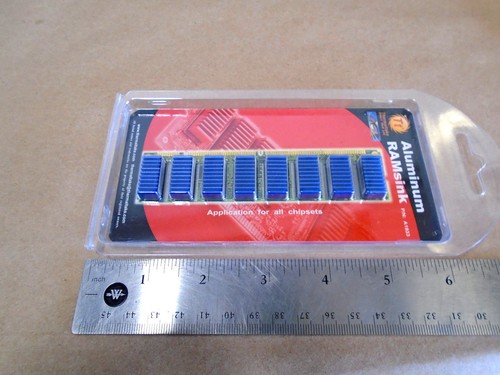 (8 Stück Packung ) ThermalLake A1933 Aluminium RAM Senke ( 20 x 9 x 6 mm ) 3M 9448B - Bild 6 von 7