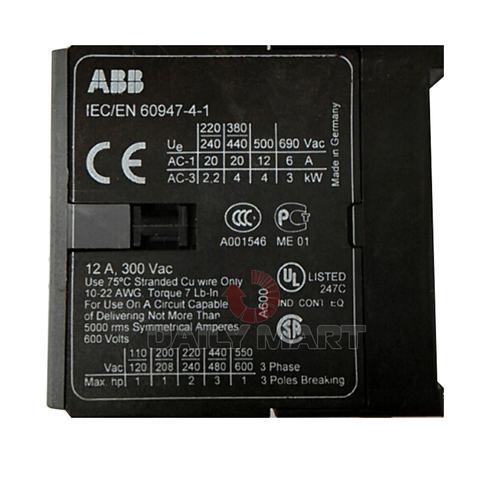 New In Box ABB IEC/EN60947-4-1 Contactor | eBay