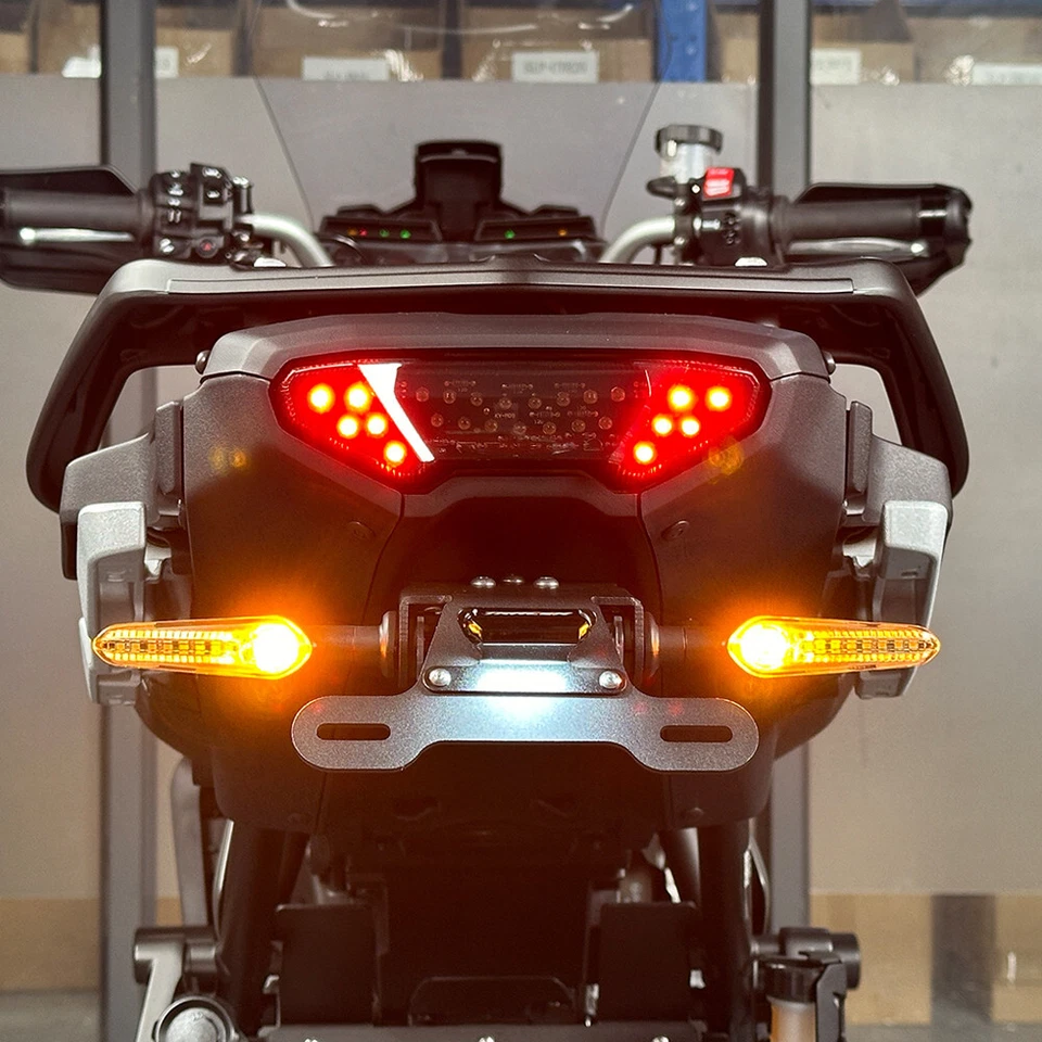 Indicador de flash de flujo de luz de señal de giro LED para YAMAHA XTZ125E YBR250 YBR125 Foto 4 de 4