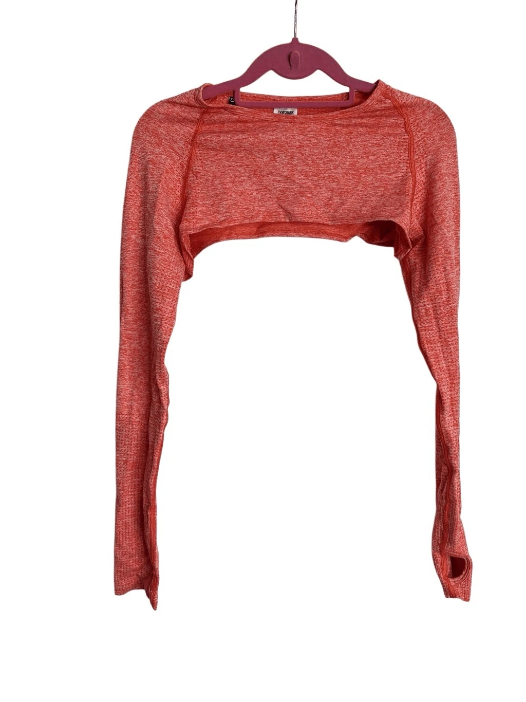 gymshark vital seamless shrug crop long sleeve shirt