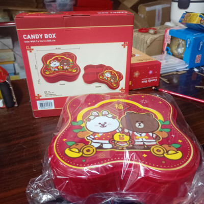 Line Friends Brown Cony Chinese New Year Candy Box Storage Container LFM15397