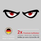 2x Aufkleber MANIAC EYES Augen Auto Motorrad Helm Waschanlagenfest UV-Beständig