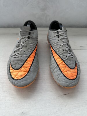 Football Boots Gray And Orange Hypervenoms Wayne Rooney Signed