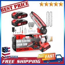 Electric 6 Inch Mini Small Cordless Battery Powered Handheld Chainsaw