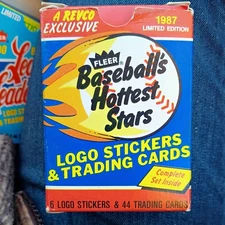 1987 Fleer Baseball's Hottest Stars Sealed Set (44 cards) near mint-mint (REVCO)