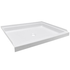 RecPro 24" x 32" RV Shower Pan with Center Drain | Slip Resistant | Made in USA