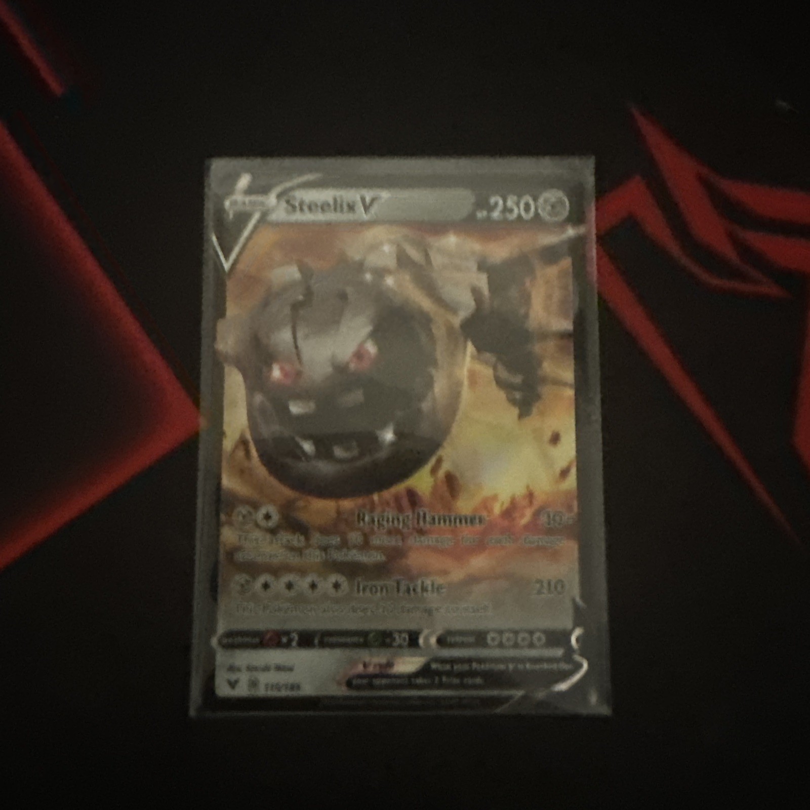 Steelix V 115/185 - Vivid Voltage - Ultra Rare Pokemon Card - Near Mint (NM)