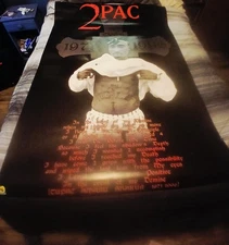 Tupac Shakur 2 Pac Rare oversized poster 40"X60" Thug Life Makaveli Outlawz