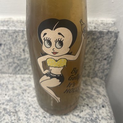 Vint. Orange Holly Soda Beverage Bottle. 7oz Sealed 