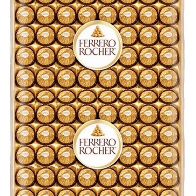 2 Packs Ferrero Rocher Fine Hazelnut Chocolates 48 ct, 21.2 oz Each, Total 96 ct