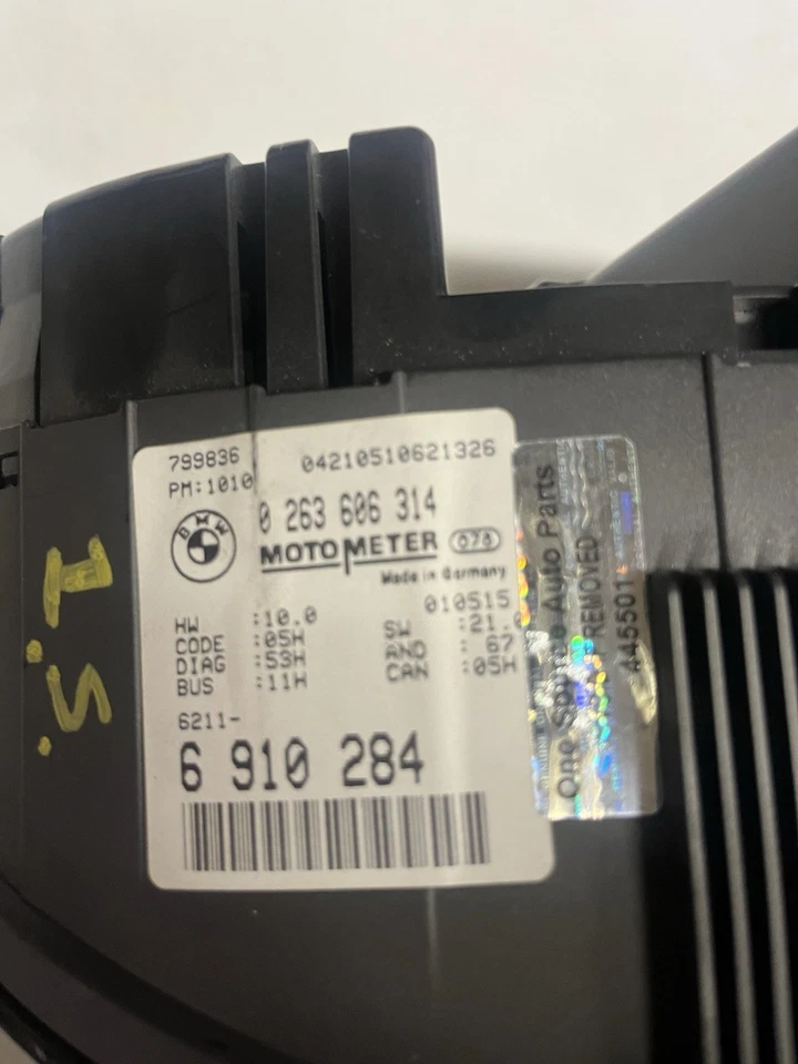 Cuadro de instrumentos velocímetro velocímetro BMW 325i 2001-2003 OEM usado Foto 2 de 4