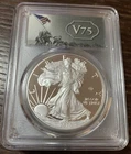 2020 W End of World War 2 75th WW2 V75 American Silver Eagle Privy PCGS PR70
