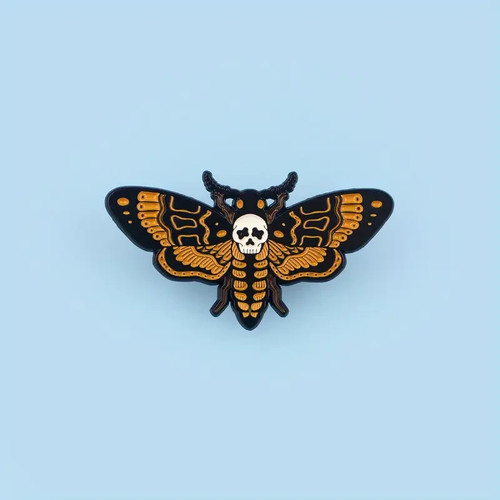 Écusson à Repasser Death's Head Moth – Patch Brodé Horreur Irlandais