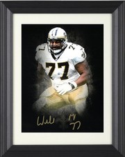 Willie Roaf signed New Orleans Saints 8x10 Photo #77 Framed - AWM Holo/COA (HOF)