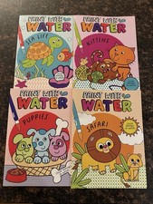 Paint With Water Bundle 4 Mess-Free Books For Kids, Bonus Sealed Watercolor Pan 