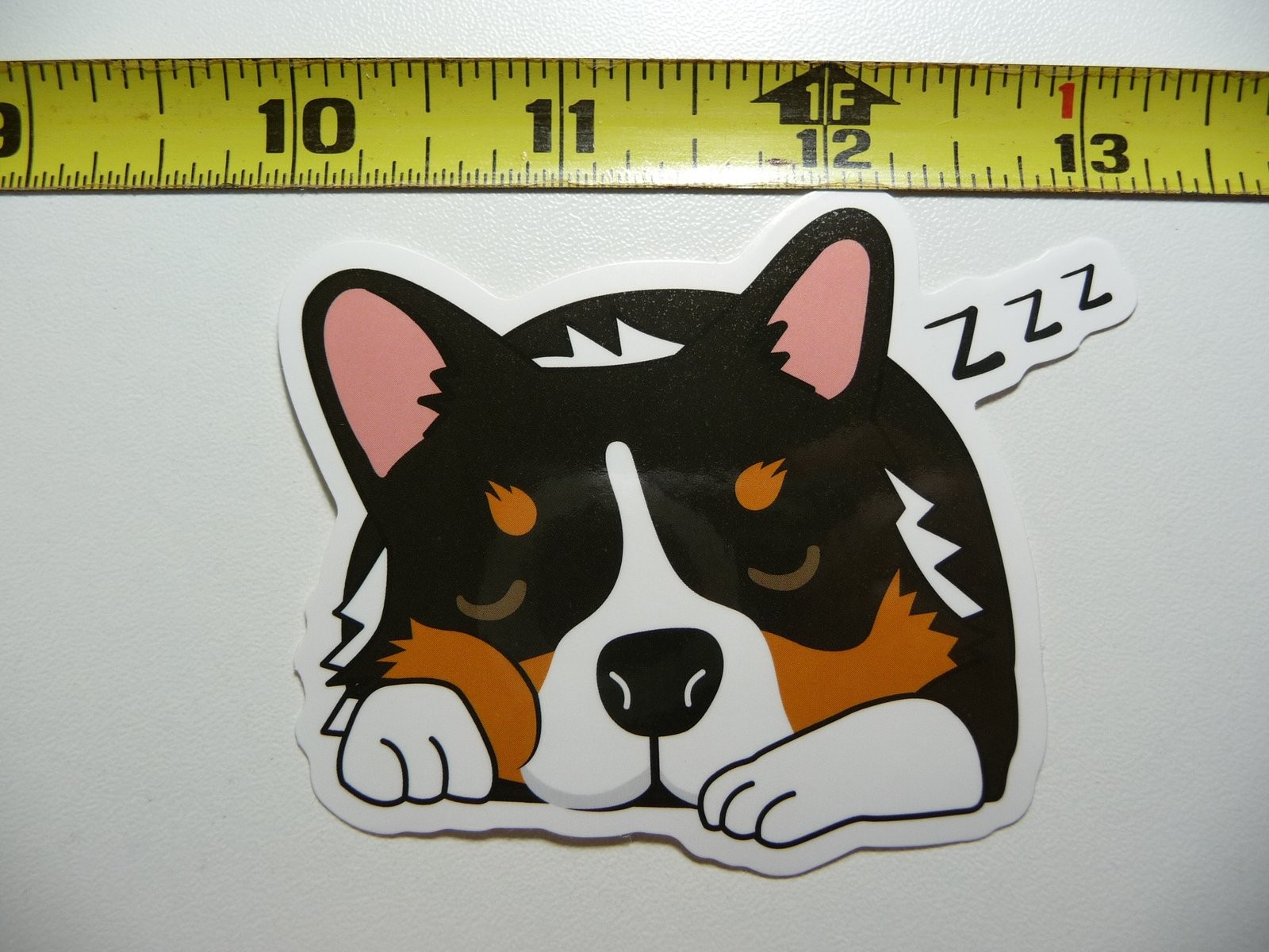 Cute Sleeping Corgi Decal Sticker for Laptop Dog Lovers