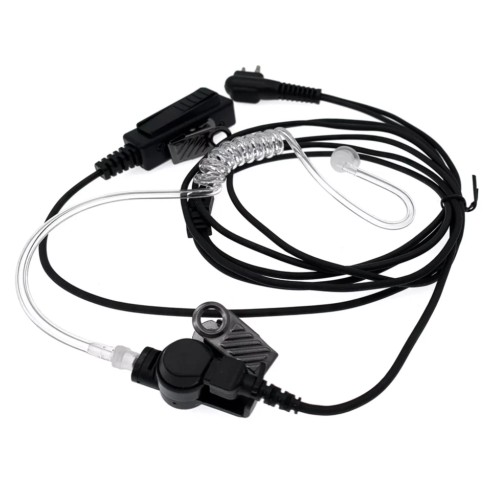 NEW! 2-Wire Surveillance Earphone Headset Mic Earpiece for Motorola GP CP Radios - Image 4 of 4