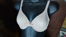 BODY BY VICTORIA'S SECRET POLKA DOT LINED FULL COVERAGE BRA 34 B