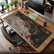 Warhammer 40K Imperium Nihilus Map Desk Mat, Grimdark Galaxy Mouse Pad, Desk Mat