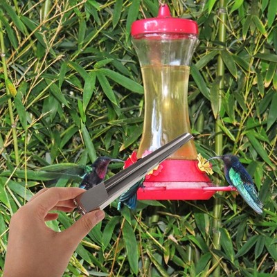 Bird Food Holder Stainless Steel Scoop Cage Accessories Feeding Dish