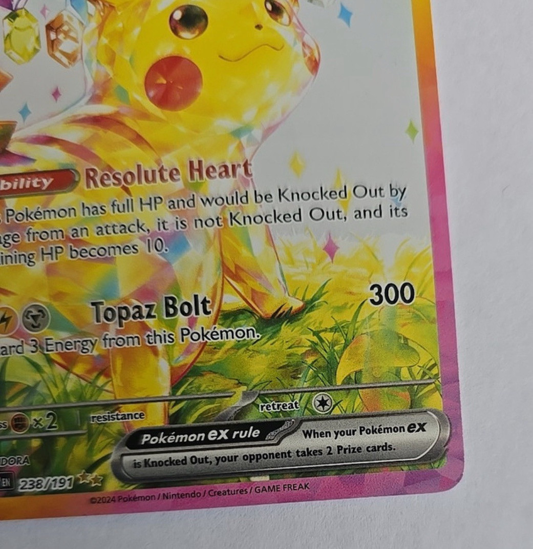 Pokemon Card Pikachu EX - 238/191 SV08 Surging Sparks