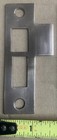 1 Vintage Mortise Lock Strike Striker Keeper Plates Solid Brass 3 1/2 Inch X 1” — photo 2