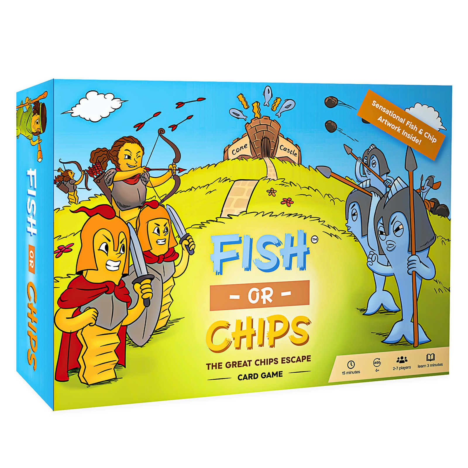 THE GREAT FRIES ESCAPE - Foodie Adventure Card Game for , Easy to Learn Playi...