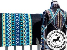 Chemise Western Avec Coussin De Selle Assorti Unicorn Show Girl (Neuf, Inde)