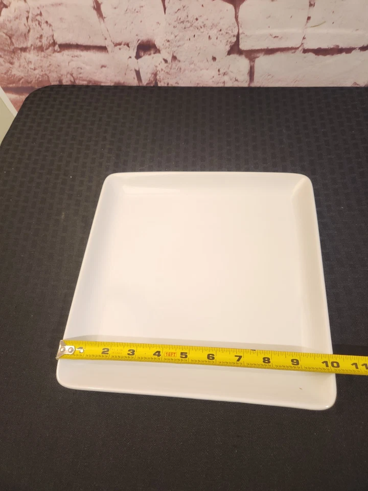 Pampered Chef Simple Additions Medium Squares Square Plates 10" #1930 Set of 2 - Image 4 of 4