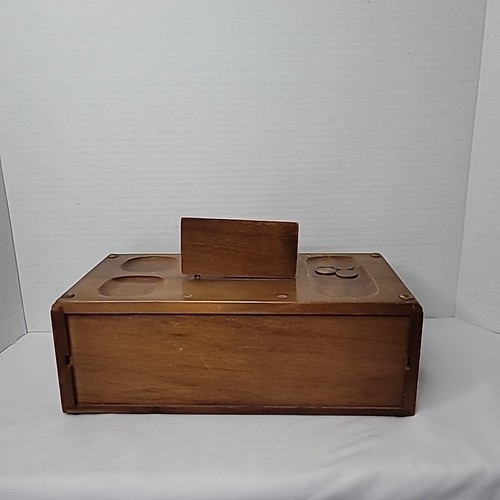 Vintage Powell Wooden Valet Jewelry Box Butler Vanity - Picture 15 of 17