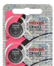 2 PACK FRESH MAXELL CR1632 ECR1632 1632 3V Lithium Coin Battery Brand New 