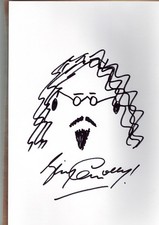 Billy Connolly original A4 self portrait drawing