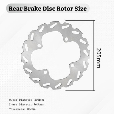 Hinten Bremsscheibe für Yamaha YFM 550 F 09-15 YFM 700F Grizzly 550 700 07-25 08